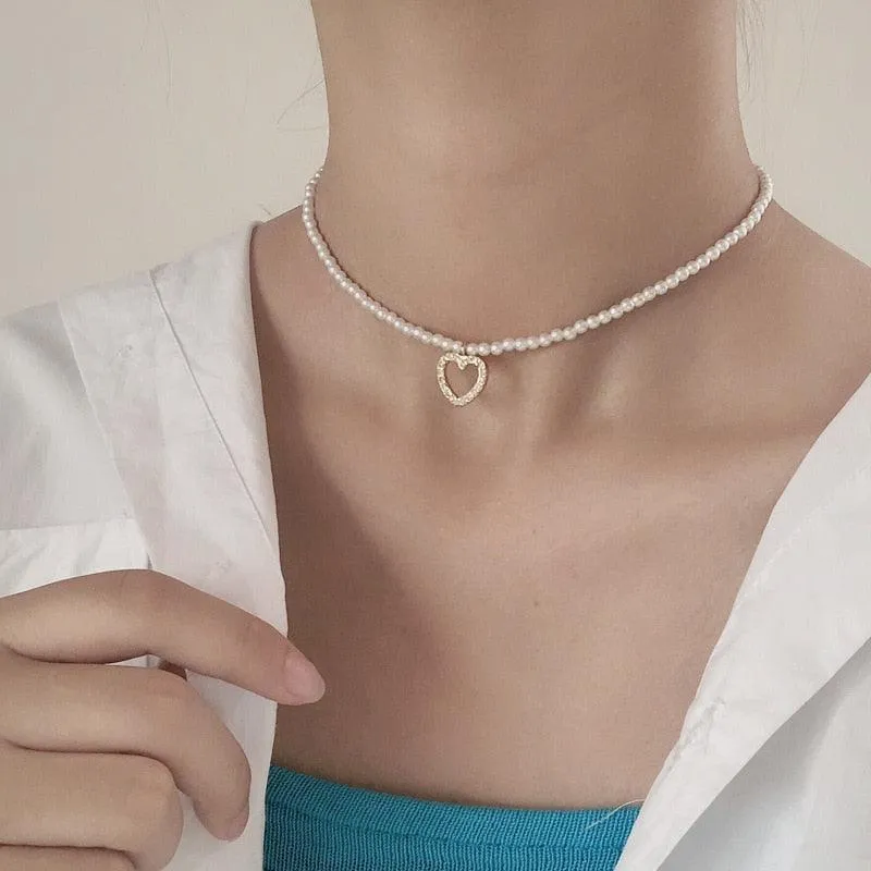 Imitation Pearl Choker