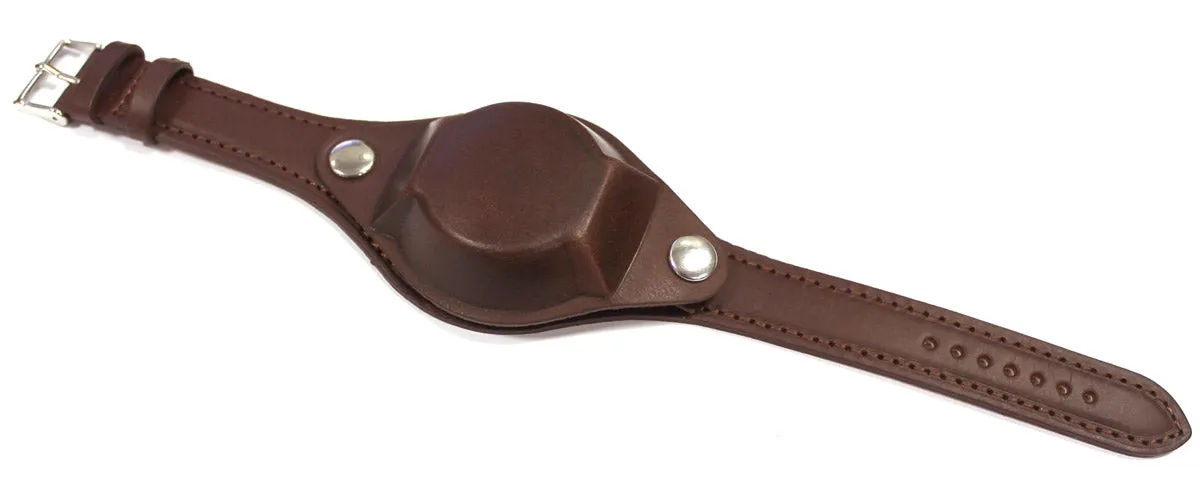LEATHER WATCH STRAP AND COVER
